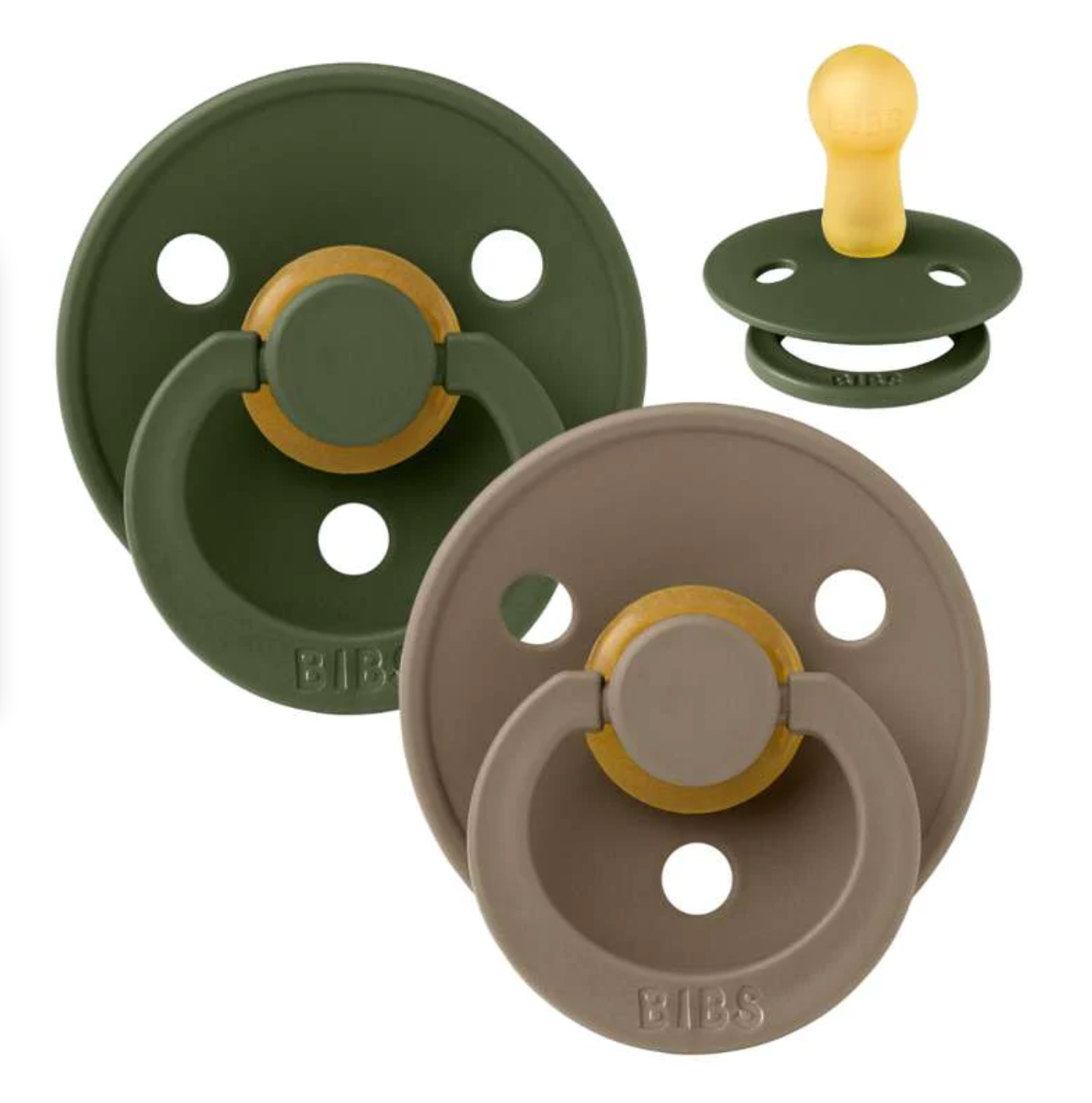 Sutter (2-pak) i Dark oak/Hunter Green - BIBS