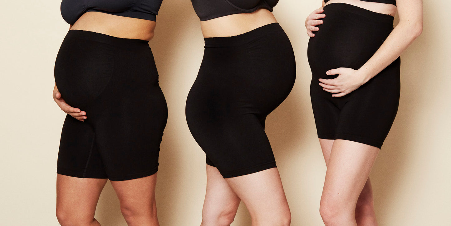 Belly support shorts fra Momkind (SORT)