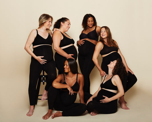 Belly support leggings i økologisk bambus